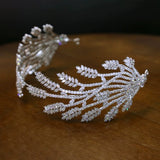 Sparkling Cubic Zircon Crystal Tiaras Headbands Wedding Hair Accessory