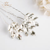 3 pics/lot Elegant Women Silver Hair Clips European Crystal Hairpins Hairbands Wedding Hair Accessory