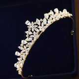 Fashion Silver Full Zircon Bride Crowns Headpieces Sparking European Wedding Tiaras for Bridal Hair Accessories