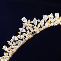 Fashion Silver Full Zircon Bride Crowns Headpieces Sparking European Wedding Tiaras for Bridal Hair Accessories