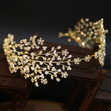 Sparkling Cubic Zircon Crystal Tiaras Headbands Wedding Hair Accessory