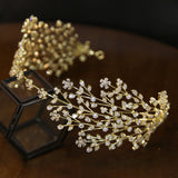 Sparkling Cubic Zircon Crystal Tiaras Headbands Wedding Hair Accessory