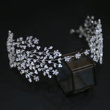 Sparkling Cubic Zircon Crystal Tiaras Headbands Wedding Hair Accessory