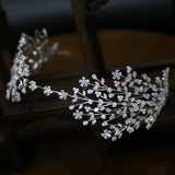 Sparkling Cubic Zircon Crystal Tiaras Headbands Wedding Hair Accessory